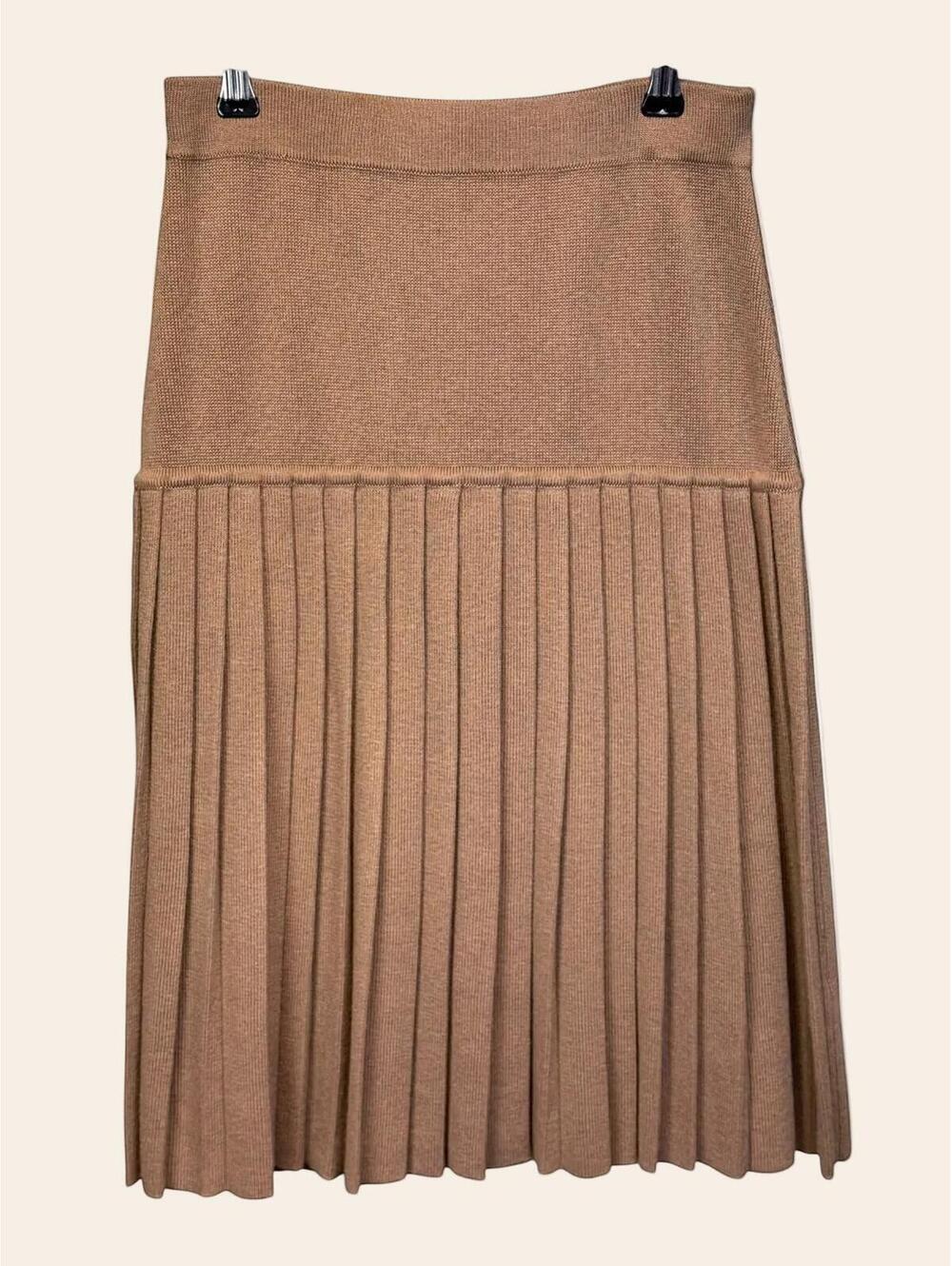 Langdon Pleated Sweater Skirt